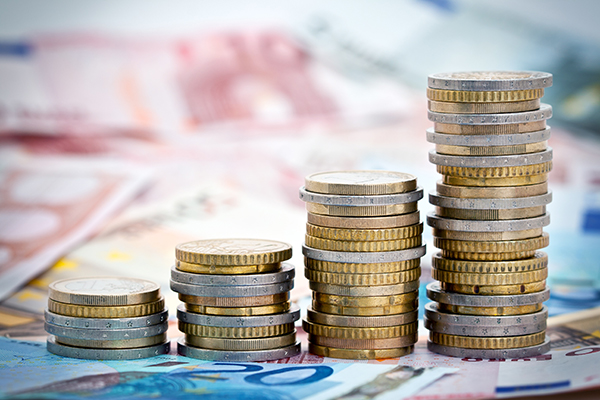 Euro coins in a tower - Halo Financial