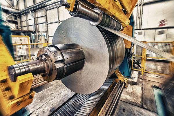 Metal coils machine