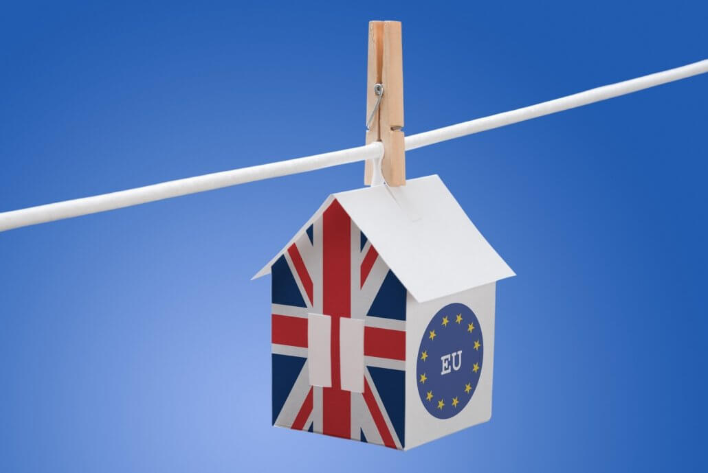  britain and EU flag