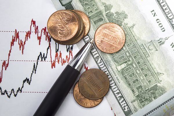 Stock market prices and USD banknote