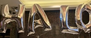 Halo Baloons celebrating the Platinum Trusted Service Award