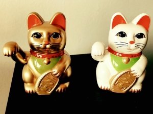 Maneki-neko fortune cat – Chinese New year concept