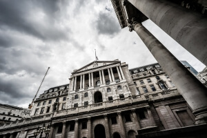 The Bank of England, Threadneedle Street, City of London, UK.