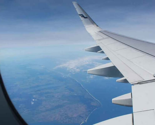 image of air plane wing