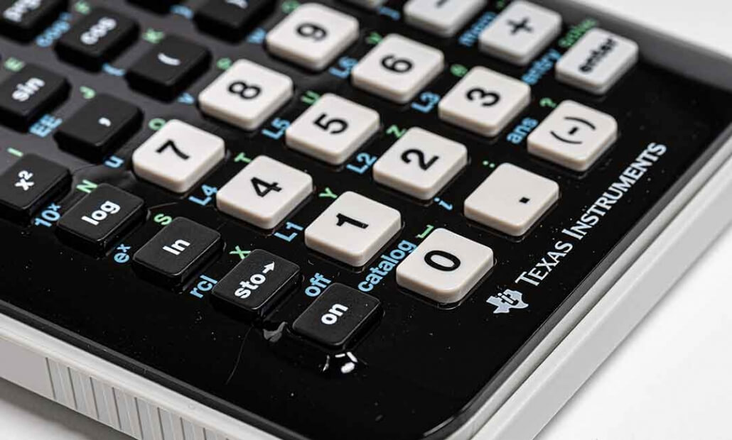 image of calculator optimising for the bottom line