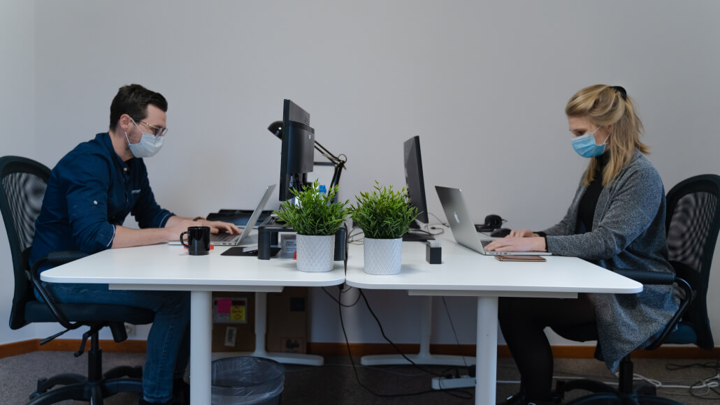 Employees to work from home and in the office