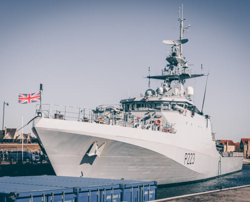 Royal Navy gunships