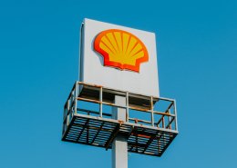 shell logo on a billboard