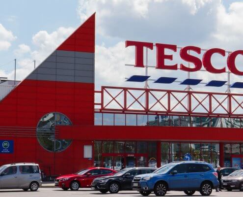 Tesco car showroom