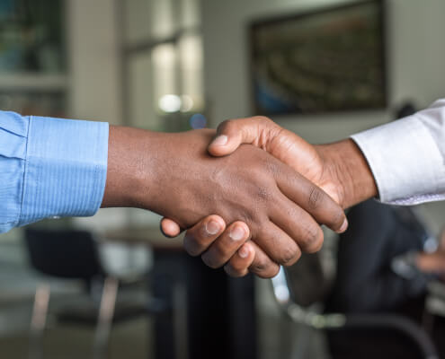 two man shaking hands