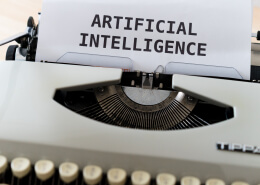 artificial intelligence print on a paper