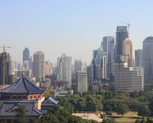 panoramic view of Guangzhou, China