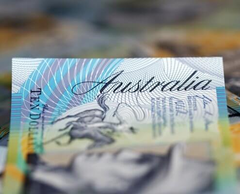 ten dollar Australian currency note