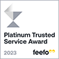 Feefo - Platinum Trusted Service Award 2023