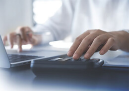 staff using a laptop